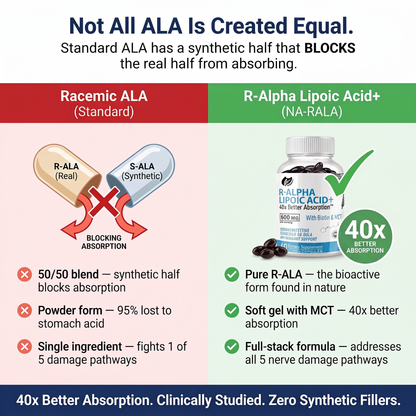 R-Alpha Lipoic Acid - 40x Better Absorption