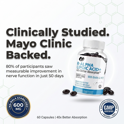 R-Alpha Lipoic Acid - 40x Better Absorption
