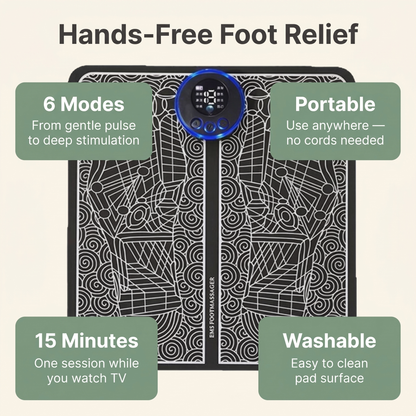 EMS Foot Massage Pad - Hands-Free Foot Massage
