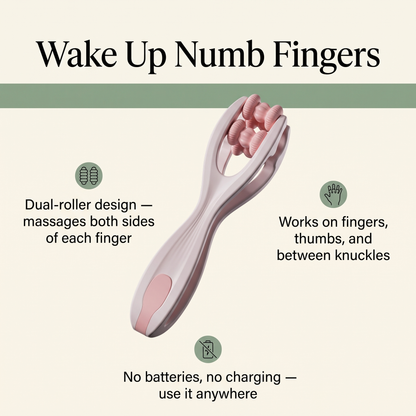 Dual-Roller Finger Massager
