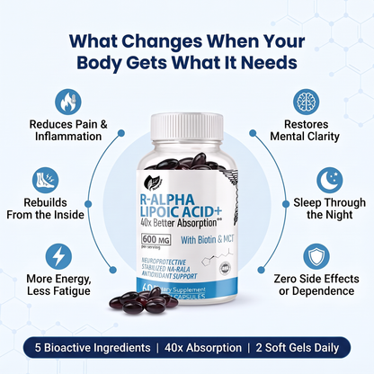 R-Alpha Lipoic Acid - 40x Better Absorption